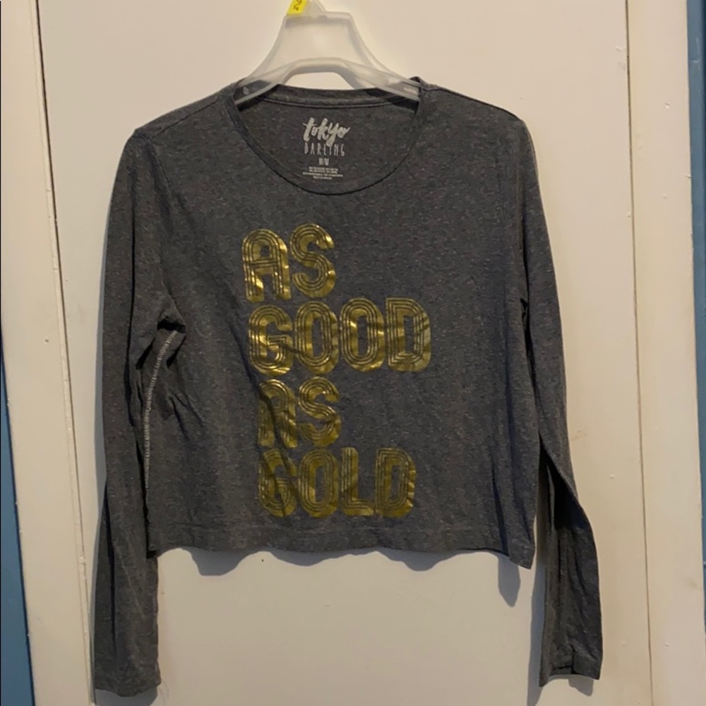 Long sleeve crop top